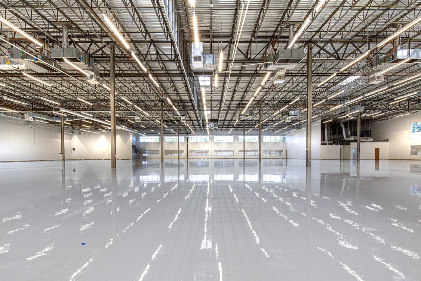 Finished epoxy floor — finish reference